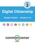 UNIT. Digital Citizenship. Student Packet Grades 9-12