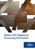 Döllken PVC Edgebands Processing Information