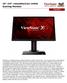XG2402 is a 1080p gaming monitor featuring a 144Hz refresh rate, 1ms response time, and FreeSync compatibility, providing all the performance