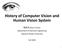 History of Computer Vision and Human Vision System