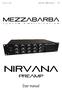 1/11. Nirvana User Manual. Nirvana v1.1 ENG. Mezzabarba. Nirvana PREAMP. User manual