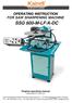 OPERATING INSTRUCTION FOR SAW SHARPENING MACHINE SSG 600-M-LF/A-DC. Original operating manual Please keep for future use!