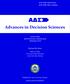 ΑΔΣ. Advances in Decision Sciences. Volume 22(A) 22nd Anniversary Special Issue December Michael McAleer