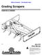 Grading Scrapers GS0548 & GS P Parts Manual. Copyright 2018 Printed 07/10/18