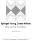 Spiegel Flying Geese Pillow. Step-by-Step Instructions. Erin Van Handel Sie macht