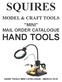SQUIRES MODEL & CRAFT TOOLS MINI MAIL ORDER CATALOGUE HAND TOOLS