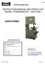 INSTRUCTION MANUAL AND PARTS LIST MODEL TRADEMASTER SECTION I