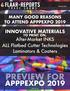MANY GOOD REASONS TO ATTEND APPPEXPO 2019 INNOVATIVE MATERIALS TO PRINT ON, After-Market INKS ALL Flatbed Cutter Technologies Laminators & Coaters