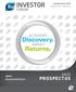 Discovery. Returns. INVESTOR PROSPECTUS FORUM ACCELERATE AMPLIFY SALES. October 22-23, #BIF19 bio.org/investorforum