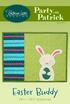 Party with Patrick/March Easter Buddy. 14½ x 18½ Placemat