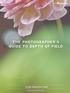 THE PHOTOGRAPHER S GUIDE TO DEPTH OF FIELD