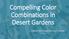 Compelling Color Combinations in Desert Gardens. Angelica Elliott, Program Development Manager