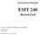 Instruction Manual EMT 240 Reverb Foil