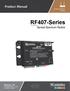 RF407-Series. Spread Spectrum Radios. Revision: 7/18 Copyright Campbell Scientific
