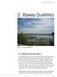 2. Byway Qualities Byway Route Description