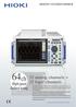 64ch. 32 analog channels + 32 logic channels. High-speed Isolated testing. MEMORY HiCORDER MR8827