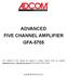 ADVANCED FIVE CHANNEL AMPLIFIER GFA-5705