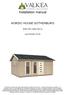 Installation manual NORDIC HOUSE GOTHENBURG. Width 448 x Depth 548 cm. Log thickness 18 mm