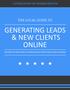 GENERATING LEADS & NEW CLIENTS ONLINE