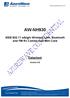 AW-NH930 IEEE a/b/g/n Wireless LAN, Bluetooth and FM Rx Combo Half Mini Card Datasheet Version 0.8