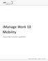 imanage Work 10 Mobility AppConfig Technical Capabilities