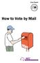 Easy English. How to Vote by Mail