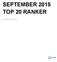 SEPTEMBER 2015 TOP 20 RANKER BY WEBCAST METRICS