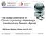 The Global Governance of Climate Engineering Heidelberg s interdisciplinary Research Agenda