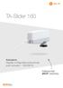 TA-Slider 160. Actuators Digitally confi gurable proportional push actuator 160/200 N
