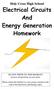 Holy Cross High School Electrical Circuits And Energy Generation Homework