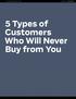 5 Types of Customers Who Will Never Buy from You