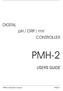 DIGITAL ph / ORP / mv CONTROLLER PMH-2 USERS GUIDE. PMH-2 Instruction manual PAGE 1