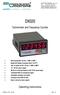 DX020. Tachometer and Frequency Counter. Operating Instructions. control motion interface
