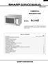 SERVICE MANUAL R-21AT SHARP CORPORATION COMMERCIAL MICROWAVE OVEN MODEL