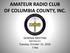 AMATEUR RADIO CLUB OF COLUMBIA COUNTY, INC.