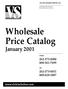 Wholesale Price Catalog