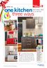 one kitchen three ways Ever wondered what your kitchen Fab finishes, fresh out of the box JANUARY 2016