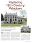Replacing 18th-Century Windows by Noah Woodruff