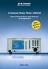 4-Channel Power Meter LMG % LMG450. Universal Meter for Motors, Power Electronics and Energy Analysis. LMG450 e 02.08