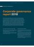 Corporate governance report 2018