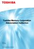 Toshiba Memory Corporation Abbreviation Collection