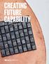 CREATING FUTURE CAPABILITY 2016 DMTC ANNUAL REPORT