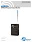 UCR100. UHF Multi-Frequency Compact Receiver INSTRUCTION MANUAL. Fill in for your records: Serial Number: Purchase Date: