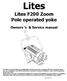 Lites. Lites F200 Zoom Pole operated yoke. Owners s & Service manual