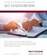 MLT AIKINS LLP INSOLVENCY & RESTRUCTURING GROUP 2017 YEAR IN REVIEW