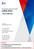 URX-P01. User s Manual CAUTION!!