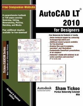 AutoCAD LT 2010 This course explores the latest tools and techniques covering all draw commands and options, editing, dimensioning, hatching, and plotting techniques available with AutoCAD LT 2010.