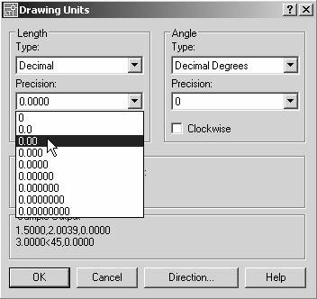 1-4 AutoCAD LT 2007 Tutorial Drawing Units Setup Every object we construct in a CAD system is measured in units.