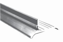 7.10 Thresholds X36 thru 72 0PW & AW Standard Door Thresholds Extruded aluminum thresholds are machined to fi t the type of door, size and type of hinge or pivot.