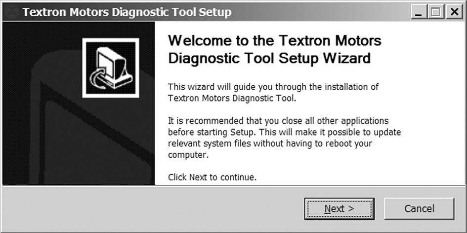 4 Textron Motors Diagnostic Software 4. Installing Textron Motors Diagnostic Software 4 Textron Motors Diagnostic Software 4.
